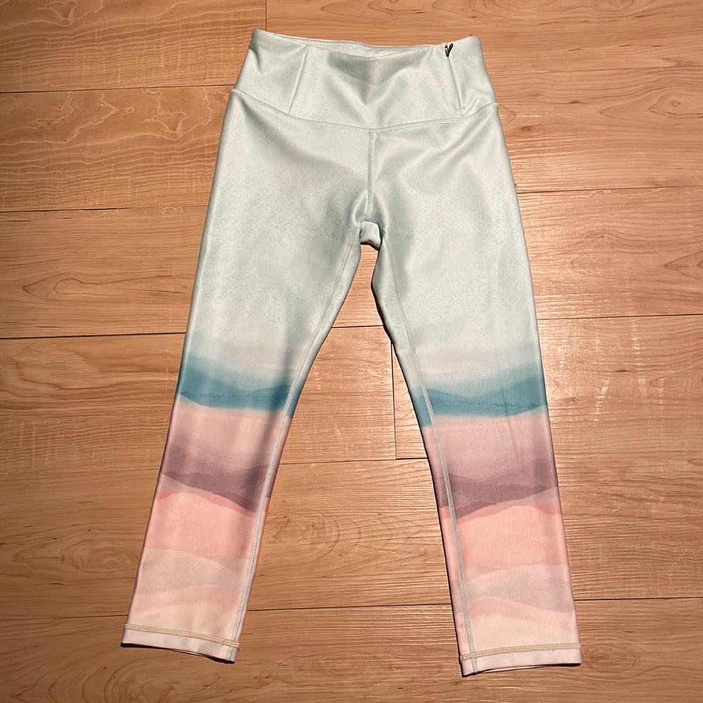 CALIA by Carrie Underwood XS teal and pink leggings